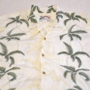Paradise Found Bamboo White Hawaiian Size XL